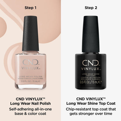 CND Vinylux Long Wear Shine Top Coat - Quick Drying & Easy to Remove, 0.5 Fl Oz