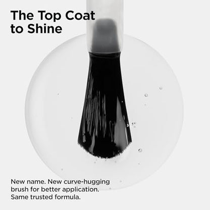 CND Vinylux Long Wear Shine Top Coat - Quick Drying & Easy to Remove, 0.5 Fl Oz