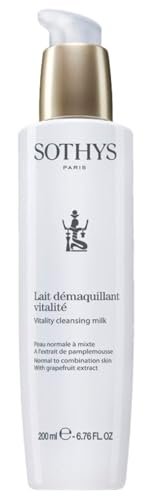 SOTHYS Vitality Cleansing Milk - Refreshing Daily Face Cleanser with Hydrating Grapefruit Extract for Normal or Combination Skin (6.7 Fl Oz) Avelisse
