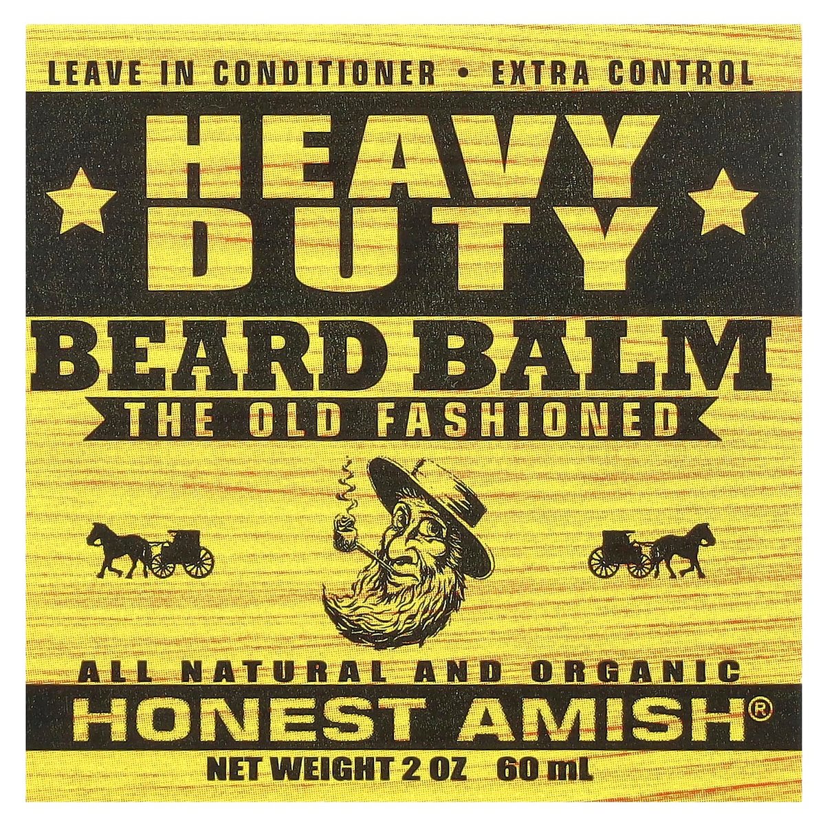 Honest Amish Heavy Duty Beard Balm – Premium Beard Conditioner (2 oz) - görsel 3