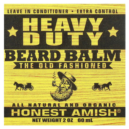 Honest Amish Heavy Duty Beard Balm – Premium Beard Conditioner (2 oz)