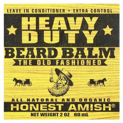 Honest Amish Heavy Duty Beard Balm – Premium Beard Conditioner (2 oz)