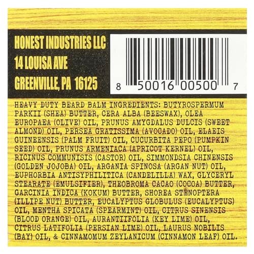 Honest Amish Heavy Duty Beard Balm – Premium Beard Conditioner (2 oz) - görsel 6