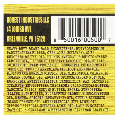 Honest Amish Heavy Duty Beard Balm – Premium Beard Conditioner (2 oz)