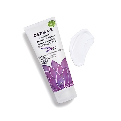 Derma E Vitamin E Lavender and Neroli Therapeutic Shea Body Lotion – All Natural Moisturizer for Dry Skin – Gently Scented Cruelty Free Moisturizing Cream, 8 oz Avelisse