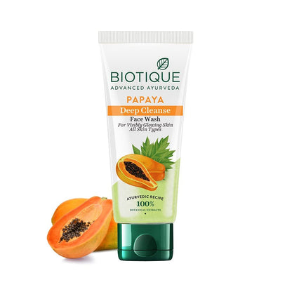 Biotique Bio Papaya Exfoliating Face Wash for All Skin Types - 150ml