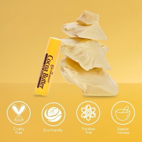 Cococare Cocoa Butter Lip Balm - 5-Pack: Natural Moisturizing Lip Care with Cocoa Butter Avelisse
