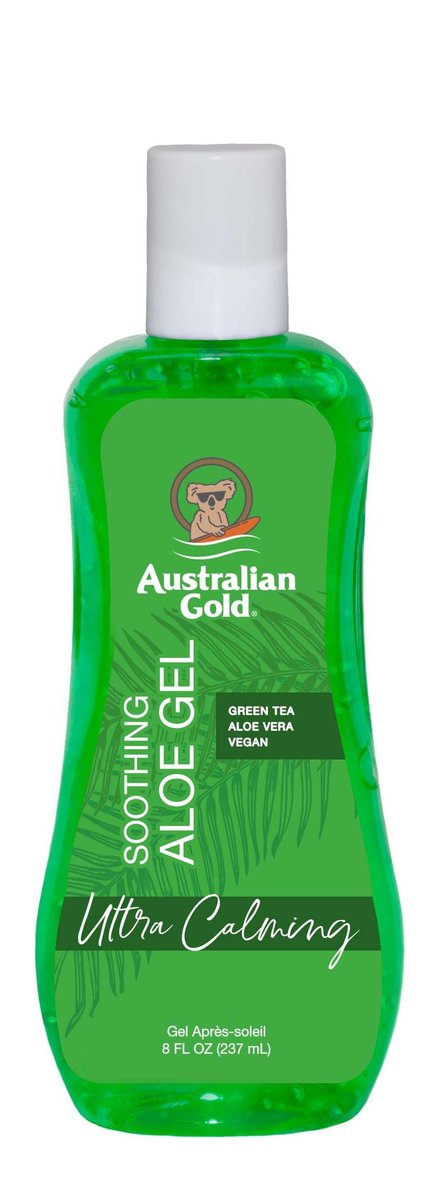 Australian Gold Soothing Aloe Vera After Sun Gel - Relieves Sunburn Pain and Hot Itchy Skin, 8 oz - görsel 1