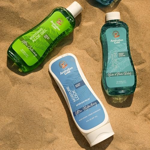 Australian Gold Soothing Aloe Vera After Sun Gel - Relieves Sunburn Pain and Hot Itchy Skin, 8 oz - görsel 12