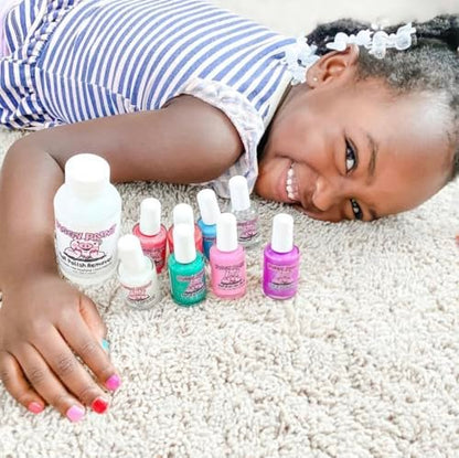 Piggy Paint Make It Last Basecoat + Shine Topcoat Set - Non-Toxic, Water-Based Nail Polish for Kids