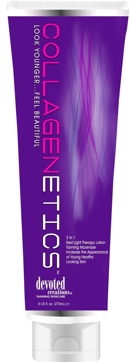 Collagenetics 2-in-1 Red Light Therapy Prep & Tanning Lotion - 8.5 oz by Devoted Creations Avelisse