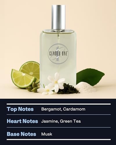 Gender One Eau de Toilette Spray for Men & Women - Fresh Citrus & Green Tea Scent with Bergamot, Cardamom, Jasmine & Musk, Long-Lasting Unisex Perfume, 3.4 Fl Oz - görsel 6