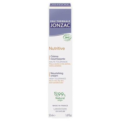 Natessance Eau de Jonzac Nutritive Intense Nourishing Cream – Second Skin Effect, 1.69 fl oz