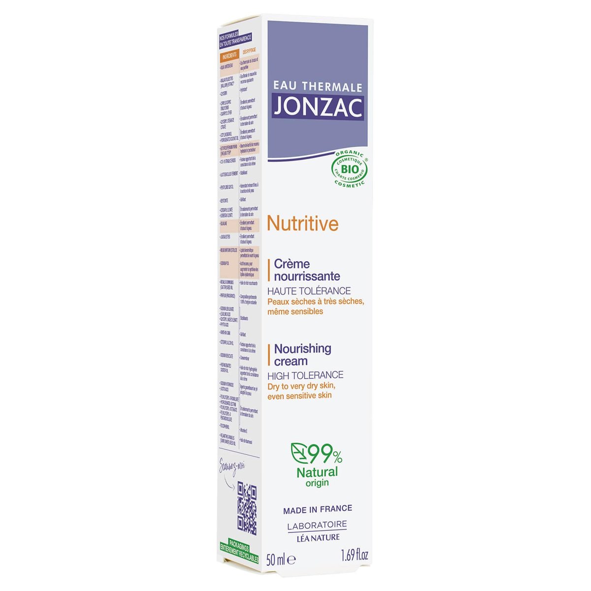 Natessance Eau de Jonzac Nutritive Intense Nourishing Cream – Second Skin Effect, 1.69 fl oz - görsel 11
