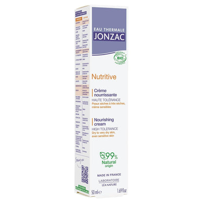 Natessance Eau de Jonzac Nutritive Intense Nourishing Cream – Second Skin Effect, 1.69 fl oz