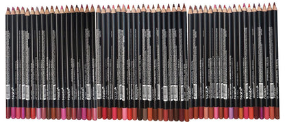 Nabi Lip Liner Pencil Set - 54 Pcs Bulk Pack, Long Lasting Assorted Colors Lip Liners for Women, Professional Quality Avelisse