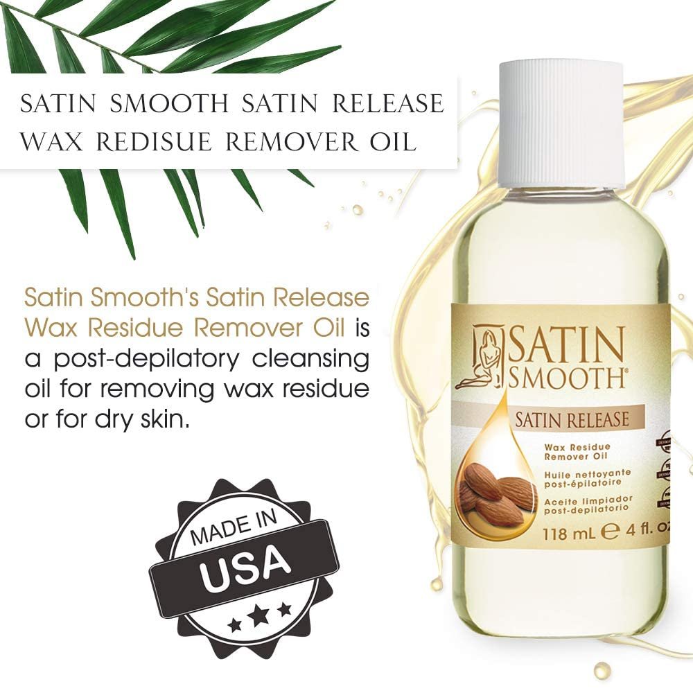 Satin Smooth Release Wax Residue Remover - 4 oz - Gentle Post-Wax Cleanser - görsel 13