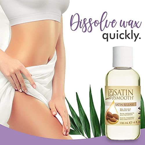 Satin Smooth Release Wax Residue Remover - 4 oz - Gentle Post-Wax Cleanser - görsel 6