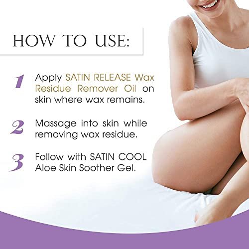 Satin Smooth Release Wax Residue Remover - 4 oz - Gentle Post-Wax Cleanser - görsel 12