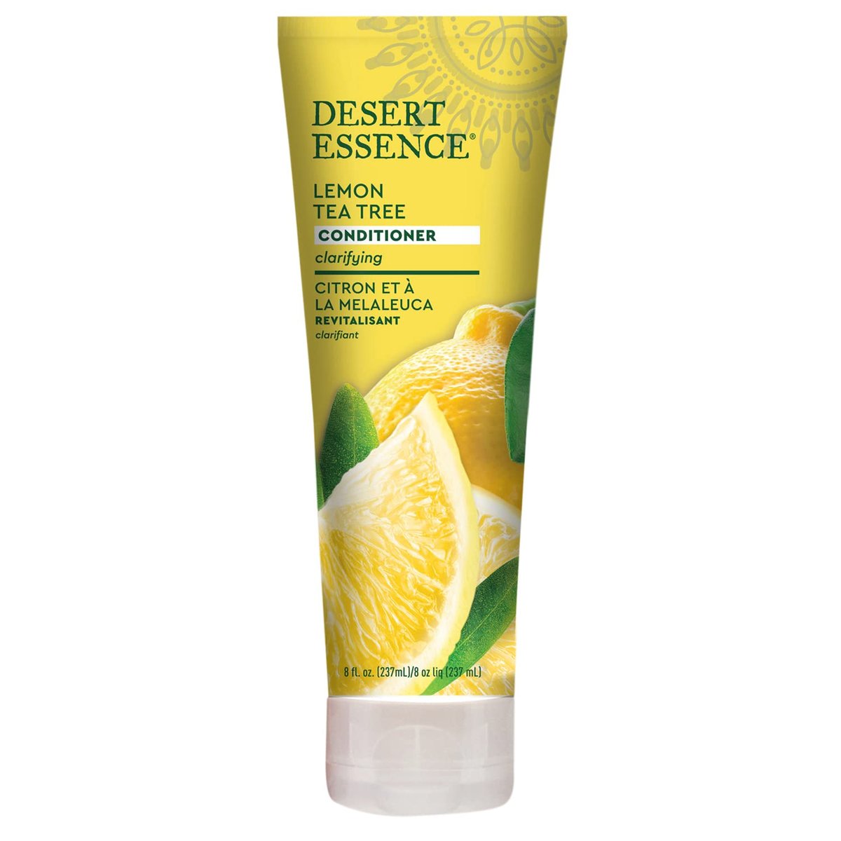 Desert Essence Lemon Tea Tree Clarifying Conditioner with Provitamin B5, Organic Lemon Peel Extract & Aloe - Sulfate-Free, Vegan, Cruelty-Free - 8 oz - görsel 2