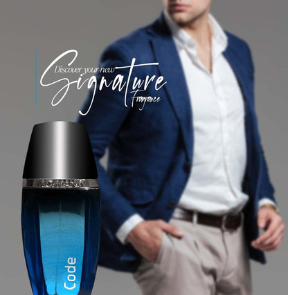 Lomani Code Eau de Toilette Spray for Men - 3.3 oz | Fresh & Seductive Fragrance