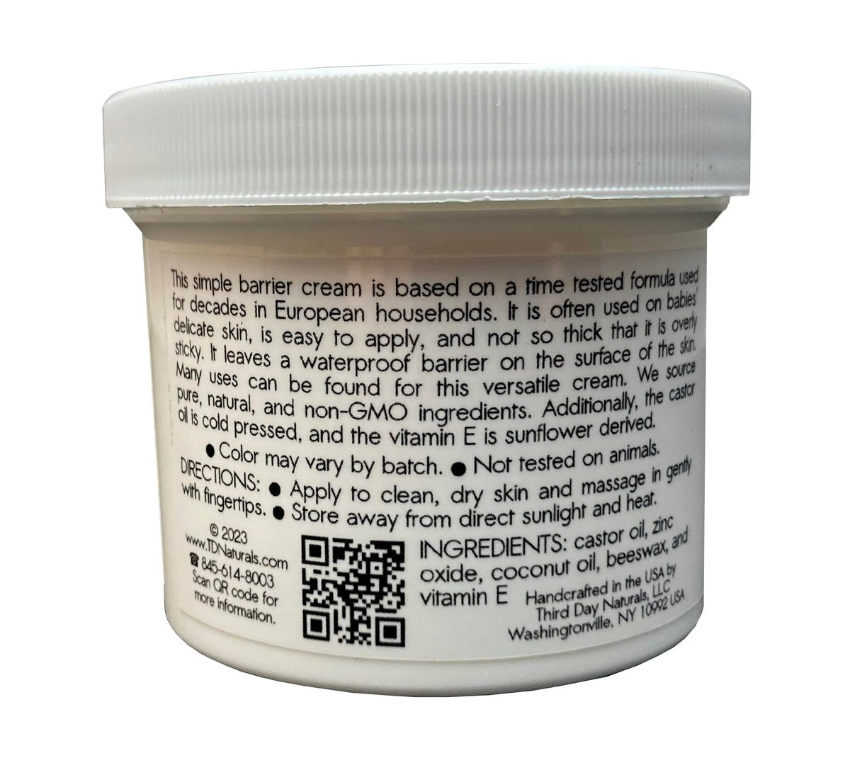 TD Naturals Zinc and Castor Oil Cream – Non-Nano and Non-GMO Barrier Cream, 4.5 oz - görsel 7
