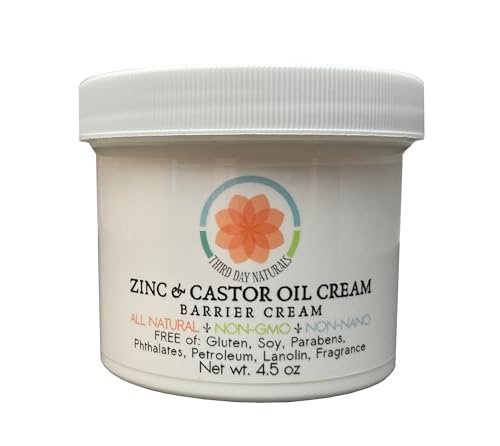 TD Naturals Zinc and Castor Oil Cream – Non-Nano and Non-GMO Barrier Cream, 4.5 oz - görsel 2