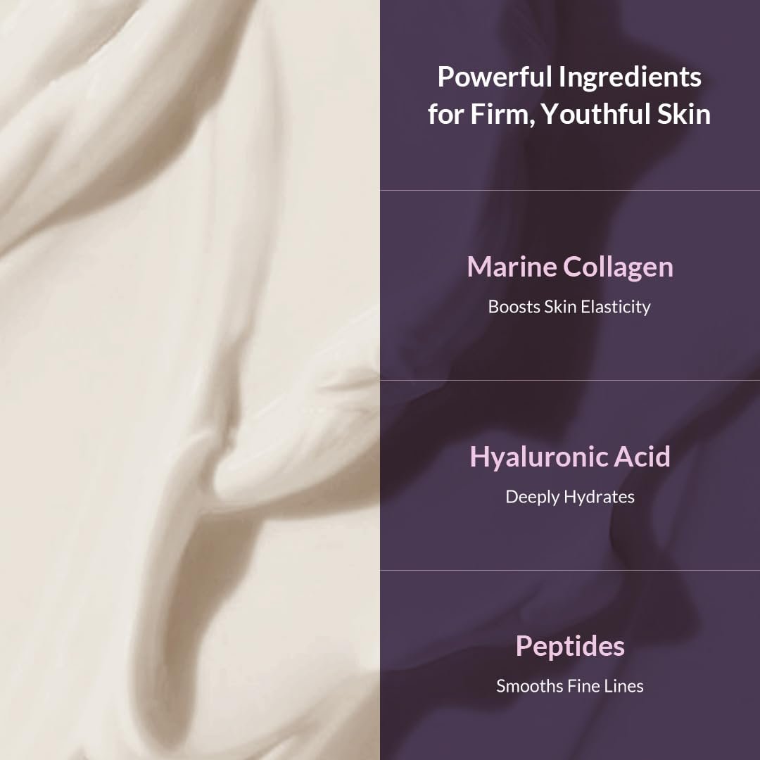 MIZON Collagen Power Firming Enriched Cream – Anti-Aging Wrinkle Care Moisturizer for Firm Skin, 1.69 fl oz Avelisse