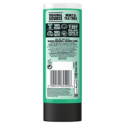 Original Source Tea Tree & Mint Shower Gel 250ml (Pack of 6) Avelisse