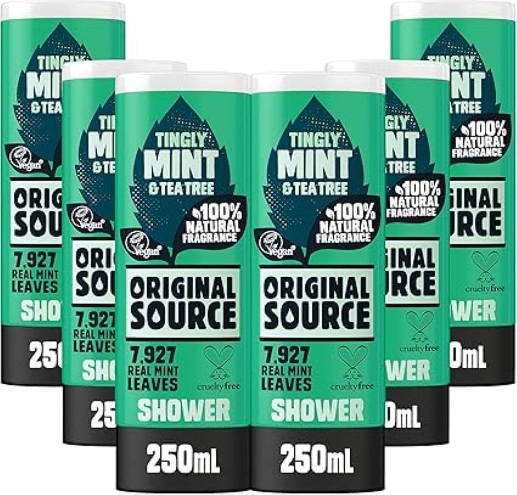 Original Source Tea Tree & Mint Shower Gel 250ml (Pack of 6) Avelisse