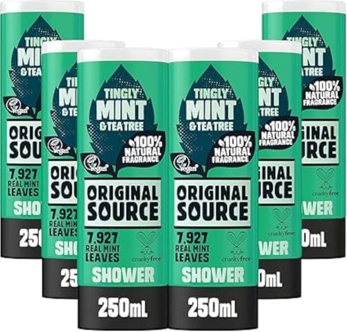 Original Source Tea Tree & Mint Shower Gel 250ml (Pack of 6) Avelisse