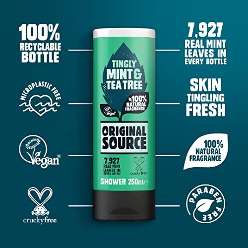 Original Source Tea Tree & Mint Shower Gel 250ml (Pack of 6) Avelisse