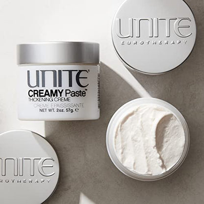 UNITE Hair CREAMY Paste – Versatile Styling Paste for Texture, Definition & Buildable Hold – Adds Thickness & Piecey Separation – 2 Oz Avelisse