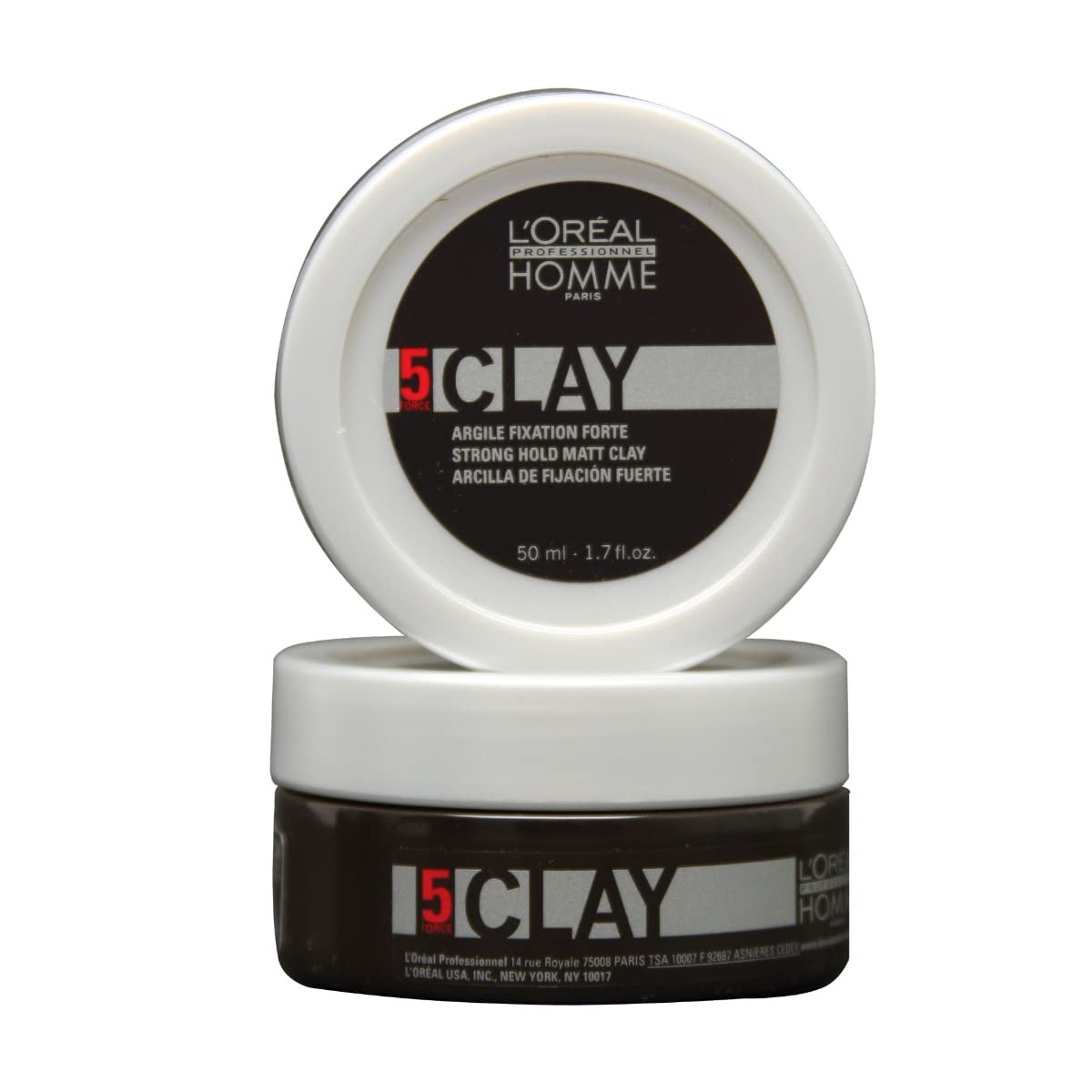 L'Oréal Professionnel Paris Styling Clay For Men - Strong Hold, Matte Finish, Adds Texture, 1.7 oz Avelisse
