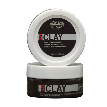 L'Oréal Professionnel Paris Styling Clay For Men - Strong Hold, Matte Finish, Adds Texture, 1.7 oz Avelisse