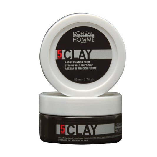 L'Oréal Professionnel Paris Styling Clay For Men - Strong Hold, Matte Finish, Adds Texture, 1.7 oz Avelisse