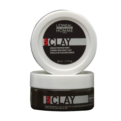 L'Oréal Professionnel Paris Styling Clay For Men - Strong Hold, Matte Finish, Adds Texture, 1.7 oz Avelisse