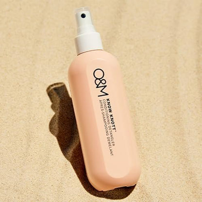 O&M Know Knott Hair Detangler Spray - Leave-In Conditioner Mist for Women & Kids, Detangling Spray with Vitamin B & Argan Oil, UV Protection, After Swim & Hair Cutting Spray, Cruelty Free & Vegan, 8.4 oz
