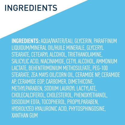 CeraVe Moisturizing Cream with Salicylic Acid – Exfoliating Body Cream with Lactic Acid, Hyaluronic Acid, Niacinamide & Ceramides, Fragrance Free, 12 oz Avelisse