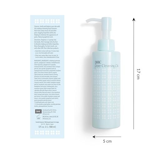 DHC Deep Cleansing Oil – Pore-Clarifying Facial Oil & Makeup Remover, 5 fl oz Avelisse