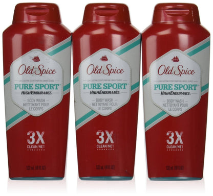 Old Spice 18 oz Body Wash 3-Pack - Original Scent, Long-Lasting Clean for Men Avelisse