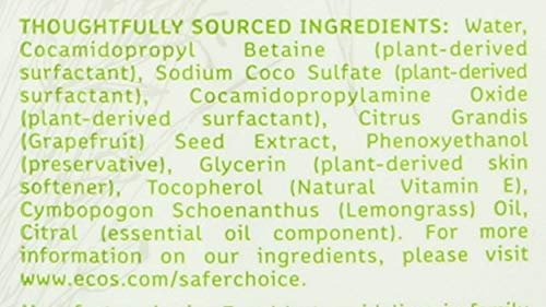 ECOS Hypoallergenic Hand Soap, Lemongrass - 32 Fl Oz - görsel 6
