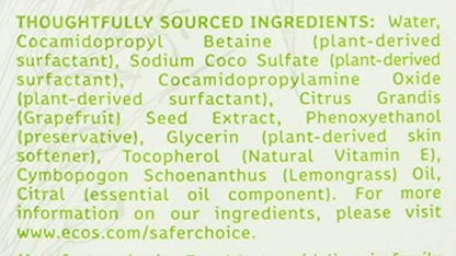 ECOS Hypoallergenic Hand Soap, Lemongrass - 32 Fl Oz