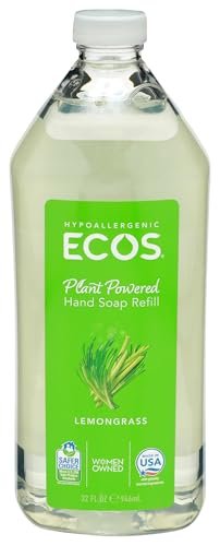 ECOS Hypoallergenic Hand Soap, Lemongrass - 32 Fl Oz - görsel 2