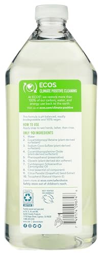 ECOS Hypoallergenic Hand Soap, Lemongrass - 32 Fl Oz - görsel 4