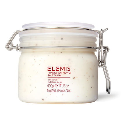 ELEMIS Frangipani Monoi Salt Glow 490g – Exfoliating Body Scrub for Radiant, Hydrated Skin Avelisse