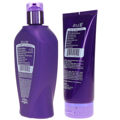 It's a 10 Silk Express Miracle Silk Shampoo & Conditioner Set – 10 oz Shampoo & 5 oz Conditioner Avelisse