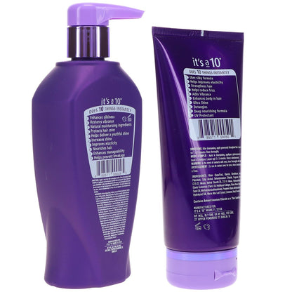 It's a 10 Silk Express Miracle Silk Shampoo & Conditioner Set – 10 oz Shampoo & 5 oz Conditioner Avelisse