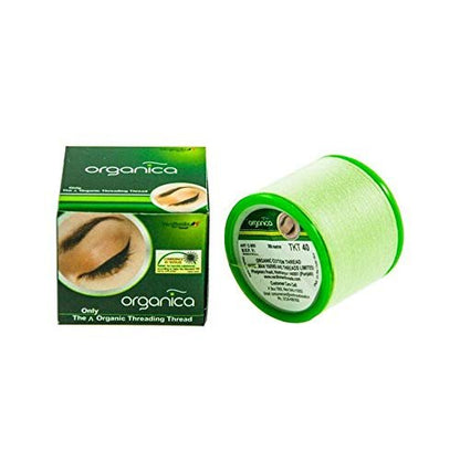 Organica Eyebrow Thread Box of 8 Spools - Premium Cotton Thread for Eyebrow Shaping