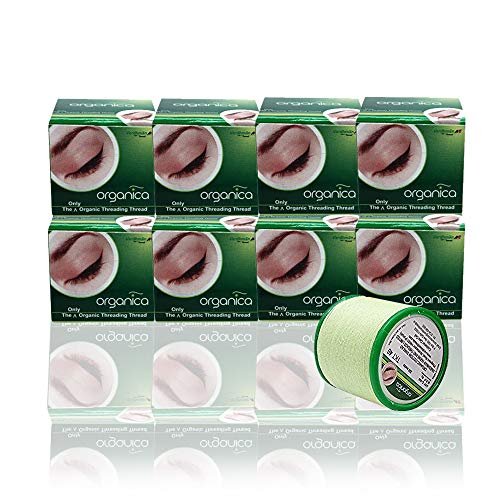 Organica Eyebrow Thread Box of 8 Spools - Premium Cotton Thread for Eyebrow Shaping - görsel 6